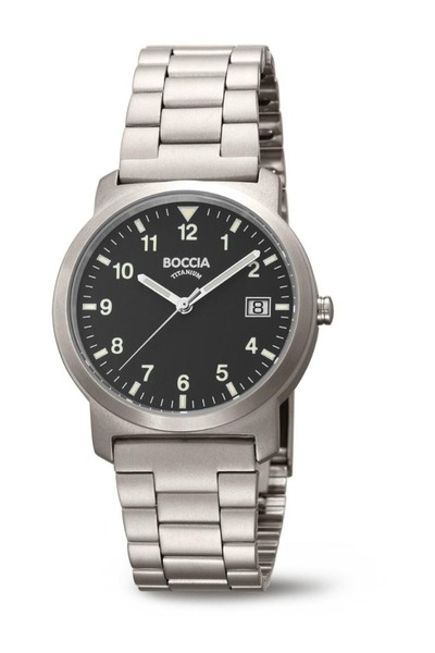 Boccia Ceas bărbătesc 3630-03, Cuarț, 37mm, 5ATM