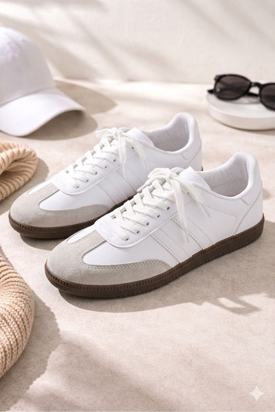 FLY STEP Unisex Style Stylish Comfortable Lightweight Daily Side Stripe Lace-...