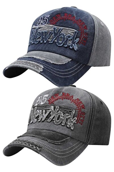 Uniquetrenders Unisex Vintage 85 New York Κεντημένο Ρυθμιζόμενο Καπέλο Μπέιζμ...