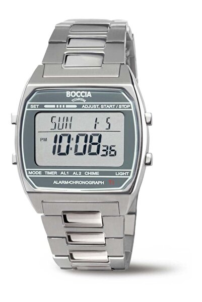 Boccia Ceas bărbătesc 3738-05, Cuarț, 37mm, 5ATM