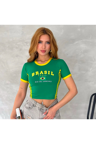 Weekeep Y2k Βραζιλιάνικο εμπριμέ κροπ τοπ