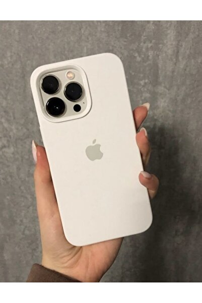 MELIFLIO iPhone 13 Pro Max Uyumlu Içi Kadife Lansman Premium Kılıf - Beyaz