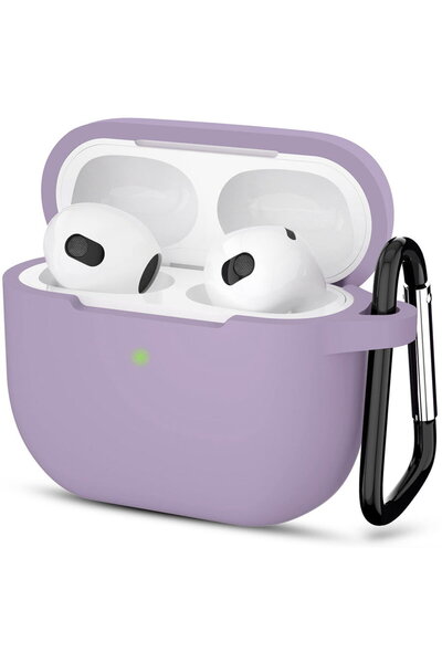 Techsuit Silicone Case - for Apple AirPods 3, Smooth Ultrathin Material - Purple