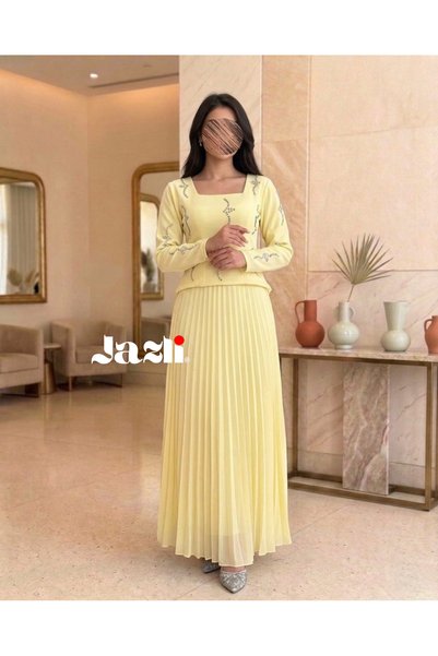 Jazli فستان مناسبات لوميير روز