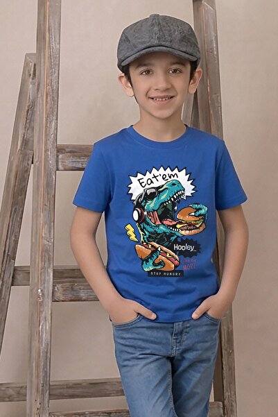 Funkaar Unisex Dino Eatem Graphic Print Tshirt