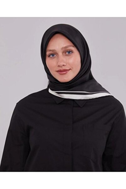 Levidor Μεταξωτό μαντήλι - Μονόγραμμα - Ασπρόμαυρο