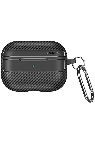 Techsuit Case for Apple AirPods Pro 1 / 2 - CarbonFiber - Black