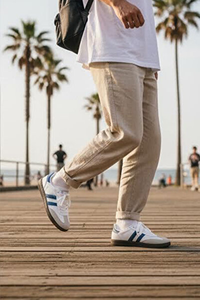 FLY STEP Unisex Stil Şık Rahat Hafif Günlük Yandan Şeritli Bağcıklı Yürüyüş Koşu Sneaker Spor Ayakkabı