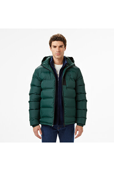 Lacoste Erkek Regular Fit Koyu Yeşil Mont