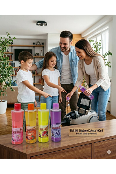 BİODATA 4’lü Karışık Renk Elektrikli Süpürge Parfümü Seti - 100 ml x 4 Adet -...