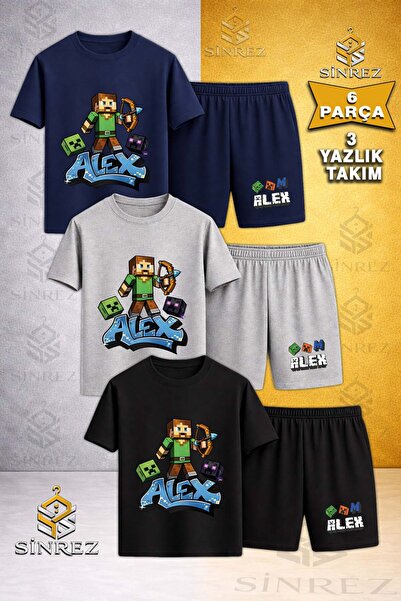SİNREZ Tricou pentru copii ALEKS OK ATAN cu imprimeu special, cu gât rotund, ...