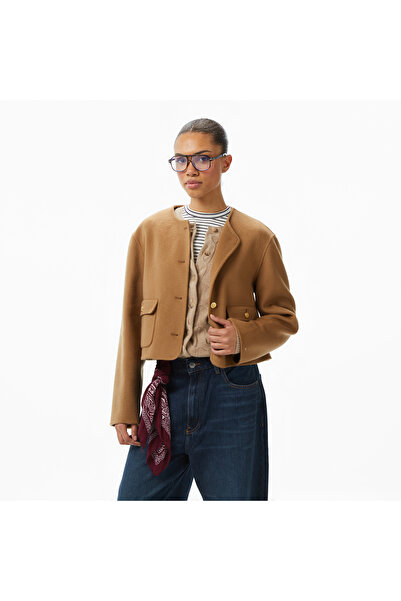 Tommy Hilfiger Wool Blend Lady Kadın Kahverengi Ceket