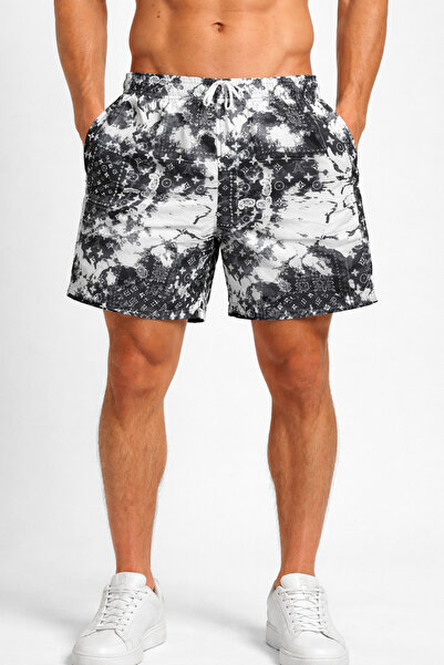 Malkan Ανδρικό αθλητικό σορτς με επένδυση, διπλές μπροστινές τσέπες, τσέπη με...