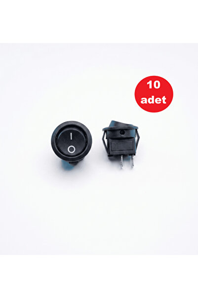 tabis Yuvarlak Mini Anahtar 2 Pin 15 mm Aç Kapa On-off Işıksız Switch Mini Bu...