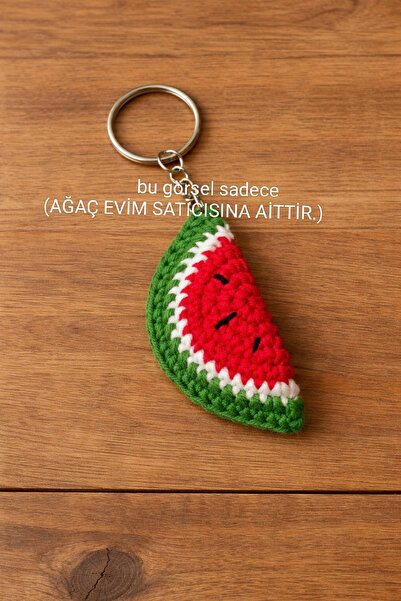 Amigurumim Amigurumi karpuz anahtarlık