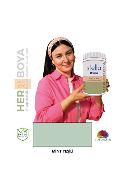 Bianca Stella Serisi Yeni Nesil Yüzey Dönüşüm Boyası - Mint Yeşili