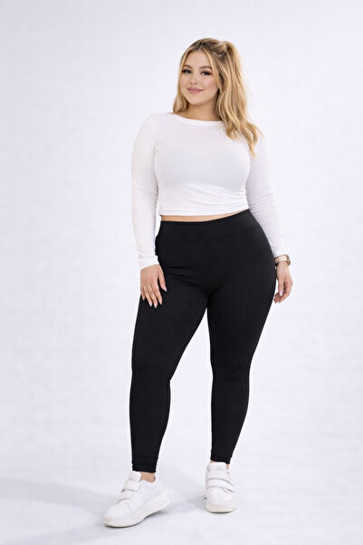 MEYASU Γυναικείο κολάν Lycra με ψηλή μέση στήριξη και μεγάλο μέγεθος