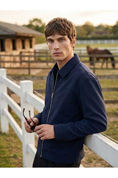 BASEL.CO Zra Model Basic Fabric Thin Jacket - Premium Elegance