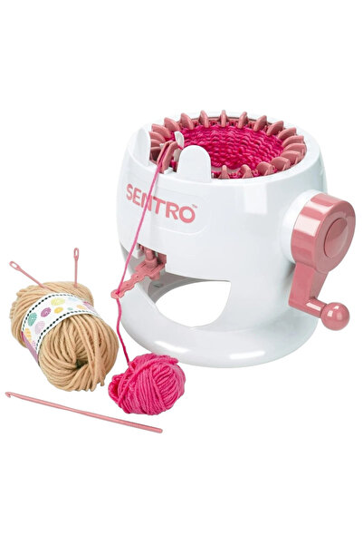 SENTRO Πλεκτομηχανή 22 βελόνων, χειροκίνητη με μανιβέλα, περιλαμβάνονται αξεσ...