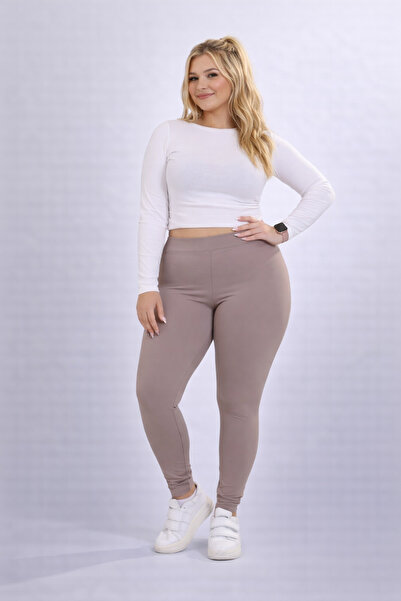 MEYASU Γυναικείο κολάν Lycra με ψηλή μέση στήριξη και μεγάλο μέγεθος