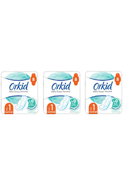 Orkid Extra Hassas Koruma Tekli Normal 8'li X 3
