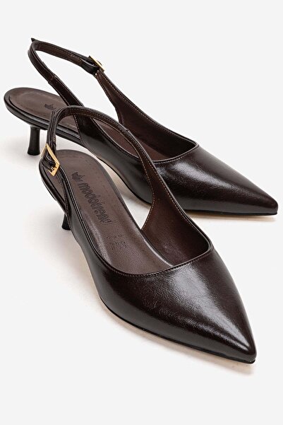 CCWAY AYAKKABI Γυναικεία παπούτσια με λεπτό τακούνι, ανοιχτή πλάτη και μυτερή...