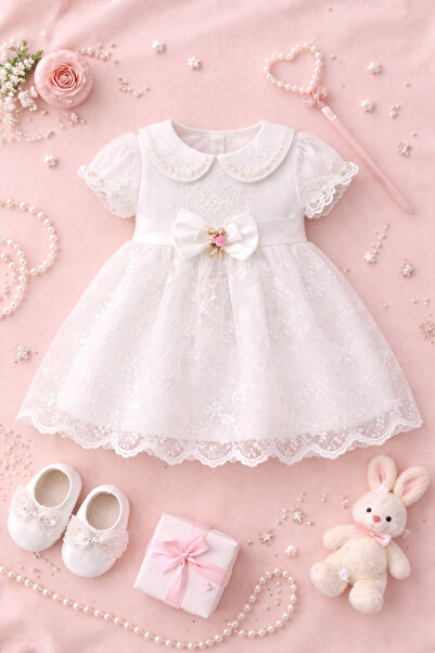 Ley BEBE KALPLİ İNCİLİ ELBİSE