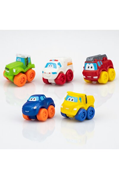 Z Store Μαλακά αυτοκινητάκια σιλικόνης για νήπια – Σετ 5 πολύχρωμων οχημάτων