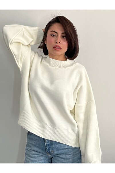 iveo Beyaz Triko Sweat