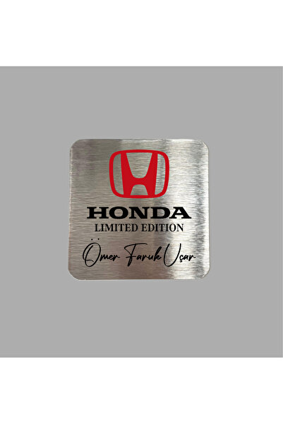 CRF Kişiye Özel Honda Limited Edition Metal Etiket 6x6 cm Arkası Yapışkanlı