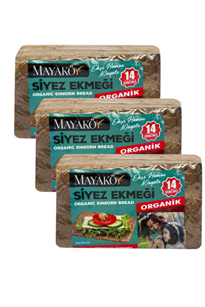 KMS HOME Mayaköy Organik Ekşi Mayalı Siyez Ekmeği 400 Gr x 3 Adet