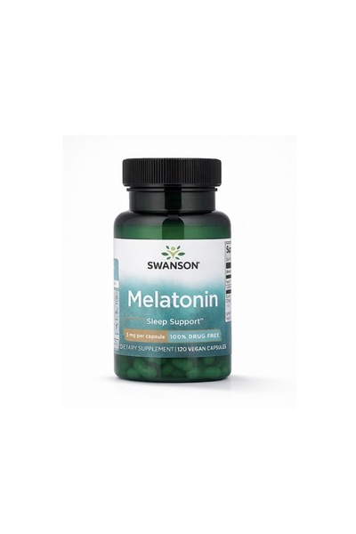 SWANSON Mela_tonin 3 mg 120 Kapsül Uyku Destekleyici Premium Formül