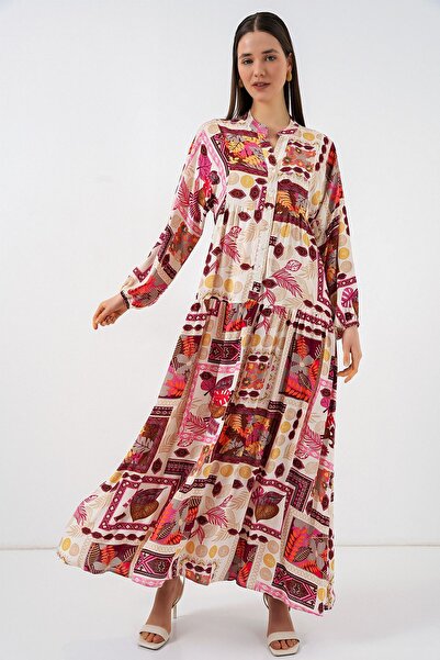 Hiccup Μάξι φόρεμα με σχέδιο BDART με λαιμόκοψη σε σχήμα V