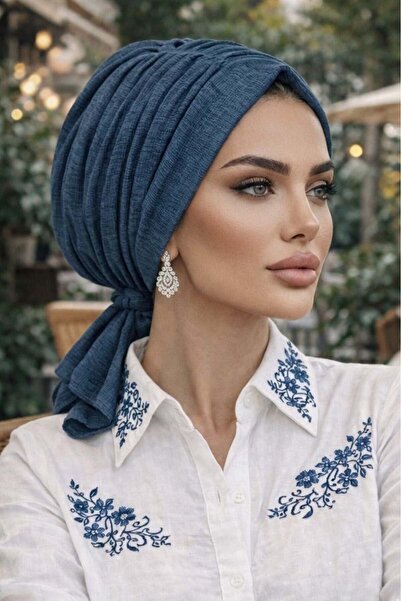 Aişe tesettür Μπλε αφρώδης πόρπη από βενζίνη