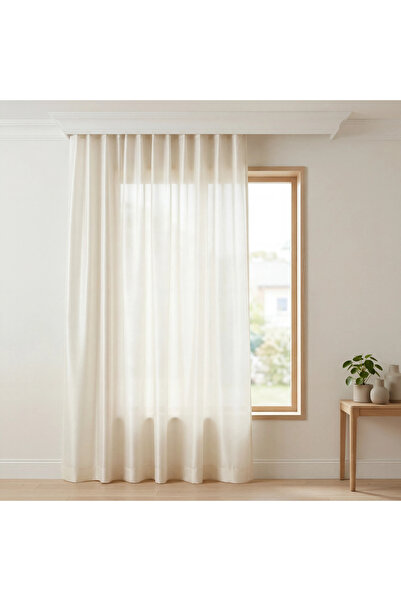 VELANORA HOME Ανοιχτό λευκό σατέν αντηλιακό πανί ή τούλι, κάθε συνδυασμός είν...