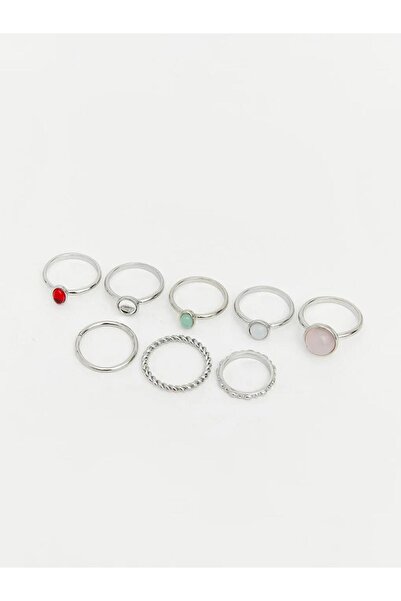 LC Waikiki Σετ Γυναικεία Δαχτυλίδια με Πέτρες 8 τεμαχίων (S6)