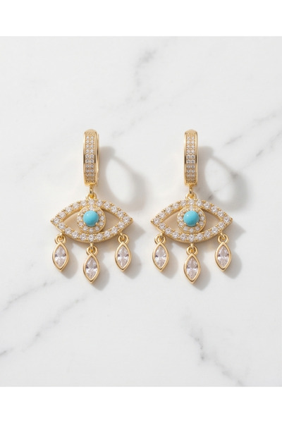 HOSBUTIK Gold Stone Monia Earrings