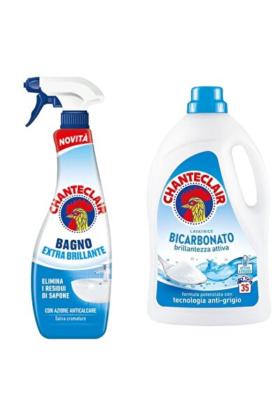 Chanteclair Set 2 Chanteclair: 1x Anticalcar Stralucire, 1x Detergent Bicarbonat