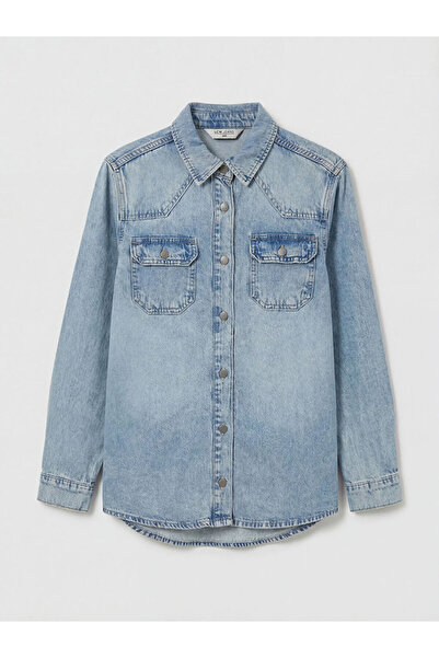 LC Waikiki I Women's Jean Shirt with Pockets from Freezen Store