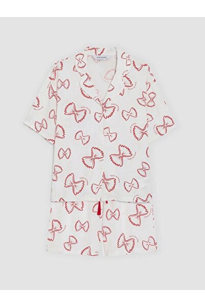 LC Waikiki Γυναικείο Σετ Πιτζάμες με Σχέδια και Σορτς (S6)