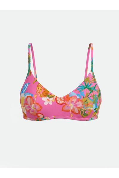 LC Waikiki Γυναικείο μπλουζάκι μπικίνι με λουλούδια και αφαιρούμενα επιθέματα...