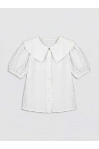 LC Waikiki Nevavm Farklı Bebe Yaka Poplin Girls' Shirt