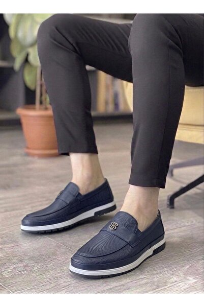 LİSANS SHOES حذاء رياضي كلاسيكي بدون أربطة للرجال مصنوع من الجلد بنسبة 100%، ...