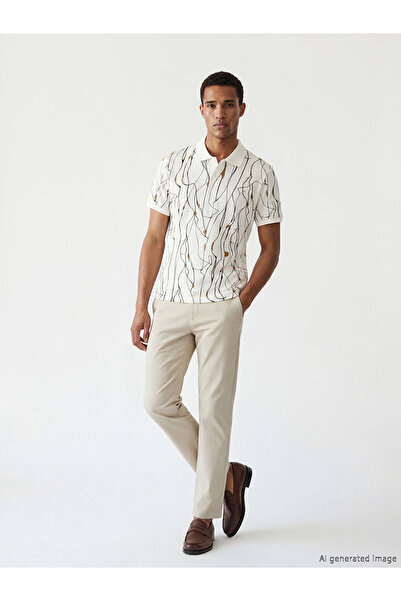 LC Waikiki Nevavm Slim Fit Gabardine Men's Trousers with a Difference