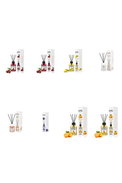 Eyfel Set 8 Eiffel: 2x Cirese, 1x Ananas, 1x Bumbac, 1x Acacia, 1x Zambile, 2...
