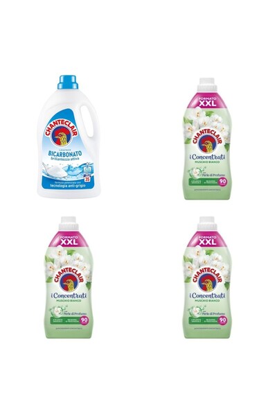 Chanteclair Set 4 Chanteclair: 1x Detergent Bicarbonat, 3x Balsam Mosc Alb