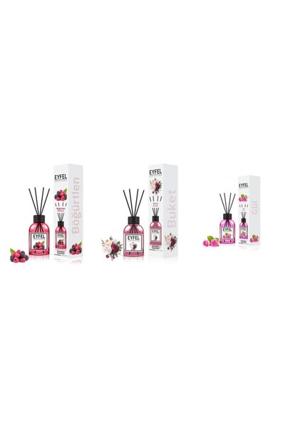Eyfel Set 3 Eyfel: 1x Fructe de padure, 1x Bouquet, 1x Trandafir