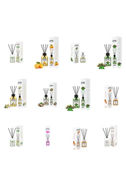 Eyfel Set 12 Eyfel: 2x Iasomie, 1x Portocala, 1x Lacramioare, 2x Pin si menta...
