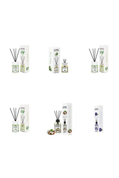 Eyfel Set 6 Eyfel: 3x Iasomie, 1x Lacramioare, 1x Nuca de cocos, 1x Zambile