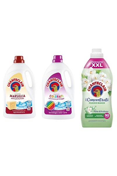 Chanteclair Set 3 Chanteclair: 1x Marseille Detergent, 1x Color Detergent, 1x...